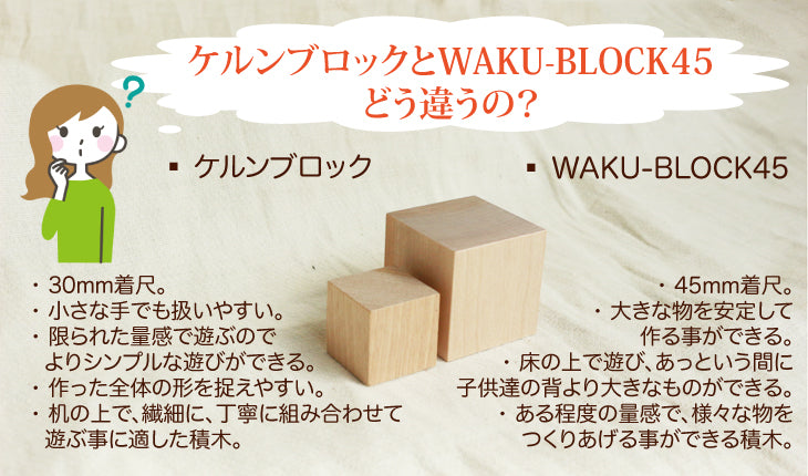 ケルンブロック AB1白木 (童具館)