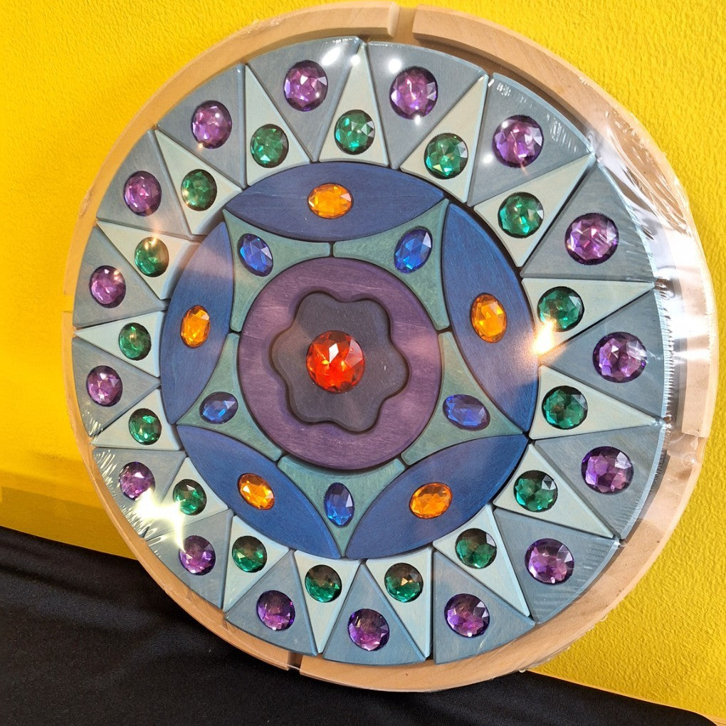 【数量限定】クリスタルブルーマンダラ Small Sparkling Mandala グリムス グリム 【正規輸入品】 知育玩具 積木 積み木 クリスマス ギフト