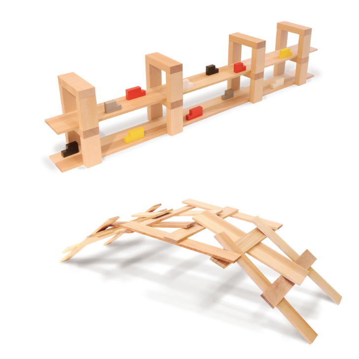 【2025年9月入荷予定・予約】WAKU-BLOCK45 G100 童具館 積み木 長板 長板8倍体1/6厚 ワクブロック45 waku block 積木 空間認識 木のおもちゃ 知育玩具