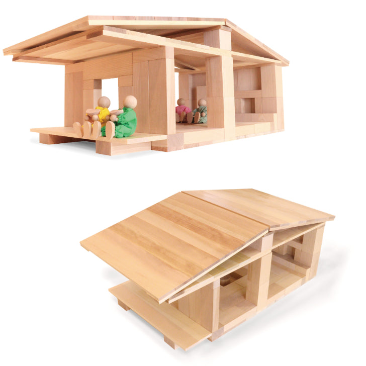 【2025年9月入荷予定・予約】WAKU-BLOCK45 G100 童具館 積み木 長板 長板8倍体1/6厚 ワクブロック45 waku block 積木 空間認識 木のおもちゃ 知育玩具