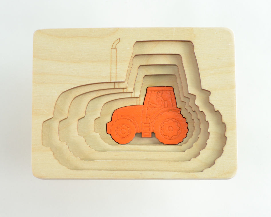 ステップパズル・トラクター GL6513 ジョージ ラック パズル