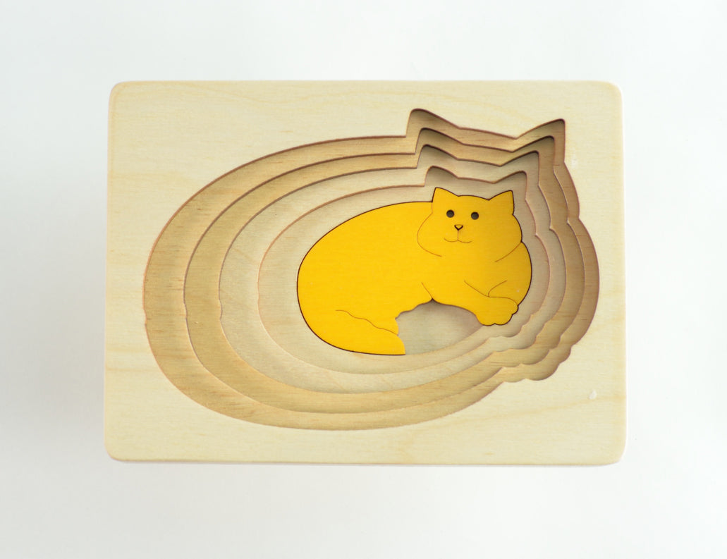 ステップパズル・ねこ GL6514 ジョージ ラック パズル