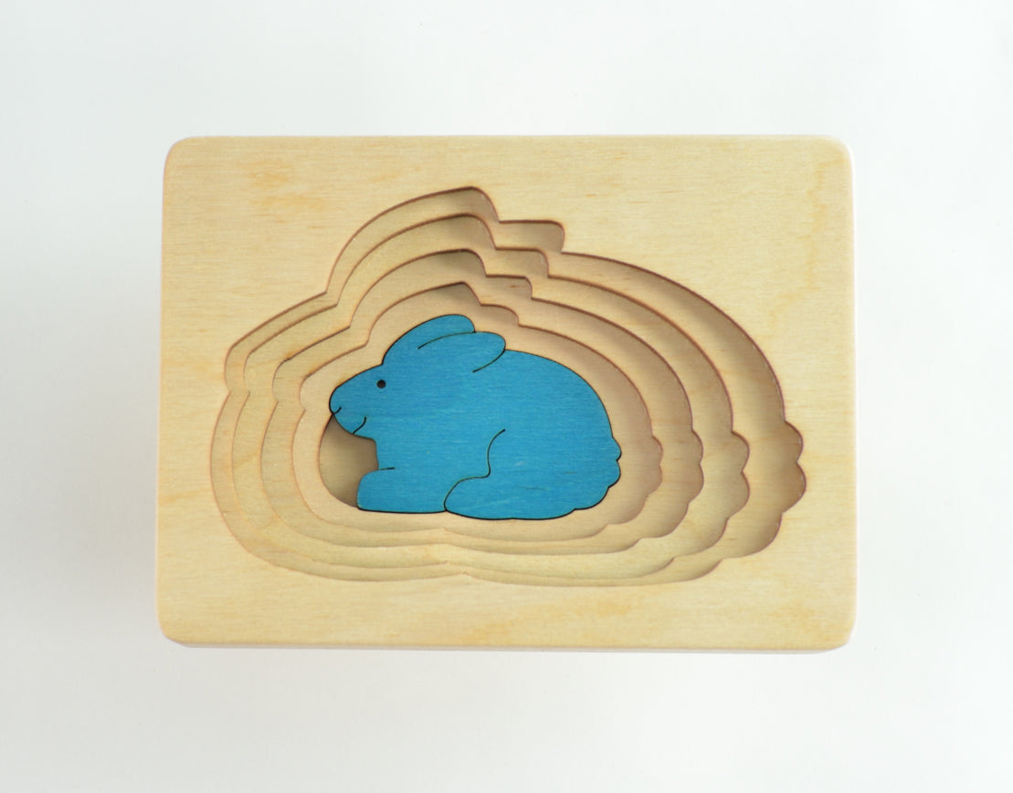 ステップパズル・うさぎ GL6515 ジョージ ラック パズル