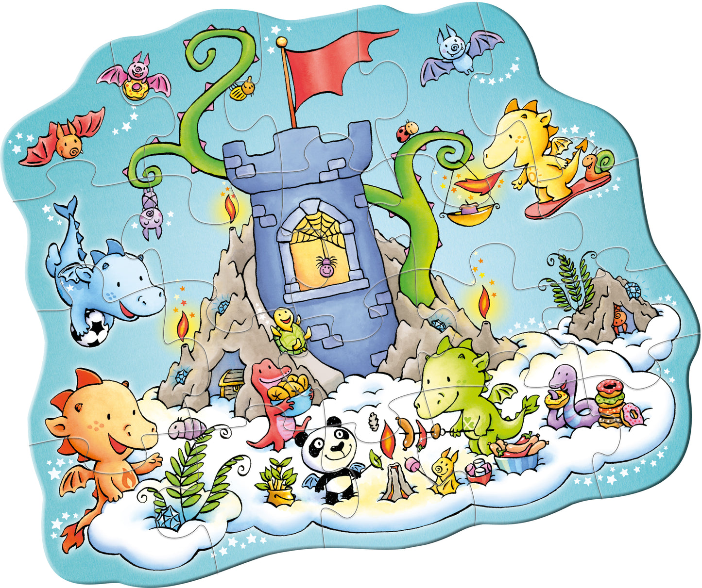 キッズパズル・塔のドラゴン (HABA・ドイツ)