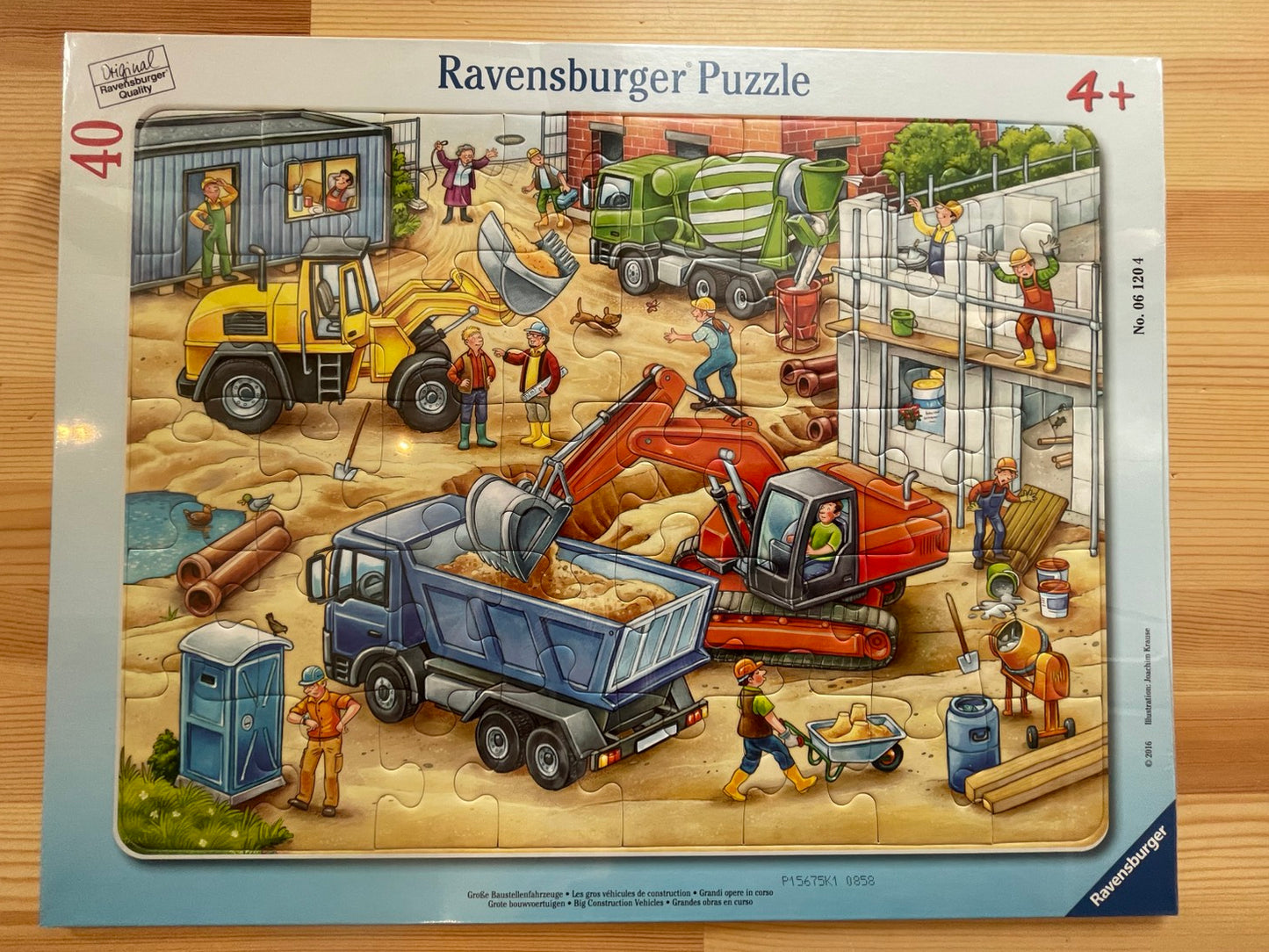 パネルパズル Pただいま建設中 (ドイツ・ラベンスバーガー社)