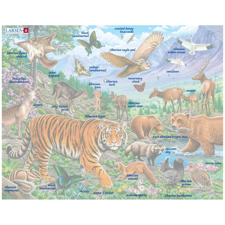 パズル シベリアの動物 36ピース ラーセン(ノルウェー)