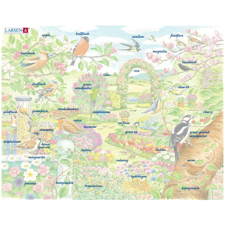 パズル 鳥と花園 60ピース ラーセン(ノルウェー)