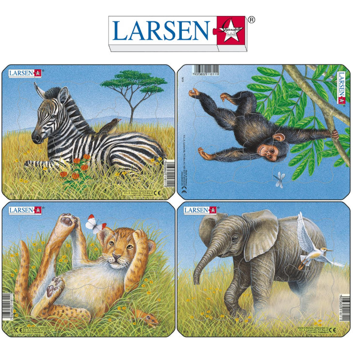 パズルミニ4枚セット 動物の赤ちゃん ラーセン(ノルウェー)