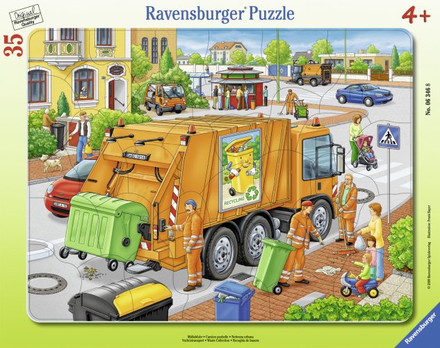 パネルパズル ゴミ収集車 (ドイツ・ラベンスバーガー社)