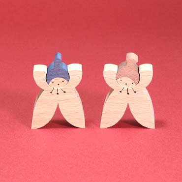 ゆきのしたの花びな(小)◆KH211 小黒三郎節句人形