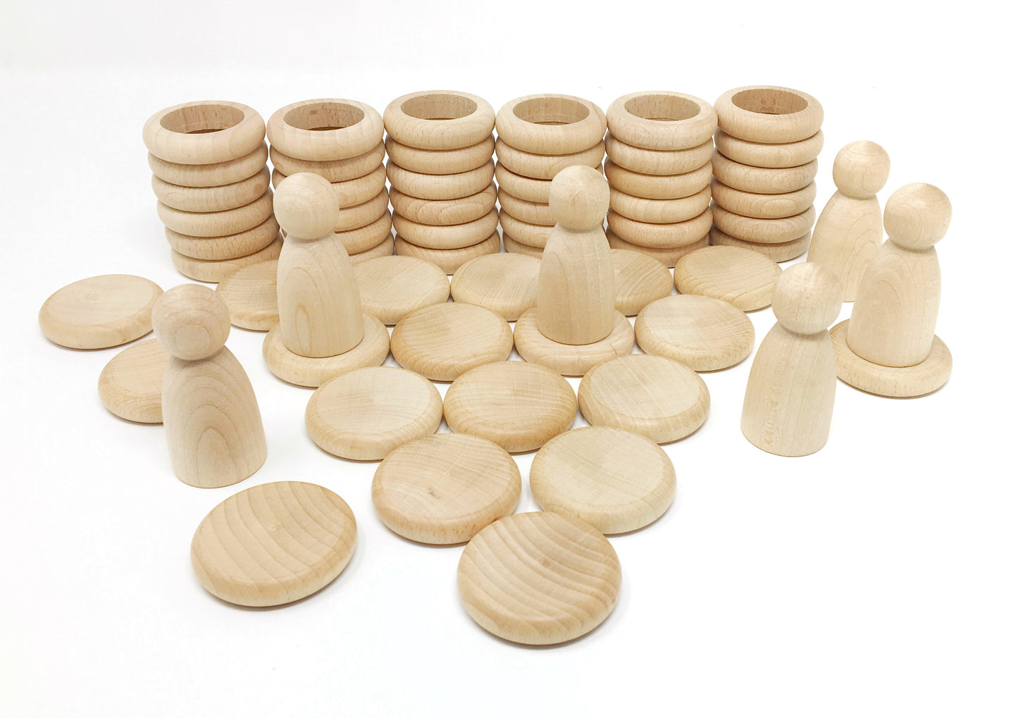 Nins® リング&コイン 白木 ◆15-102C(Nins®,rings&coins Natural Woods) グラパット GRAPAT