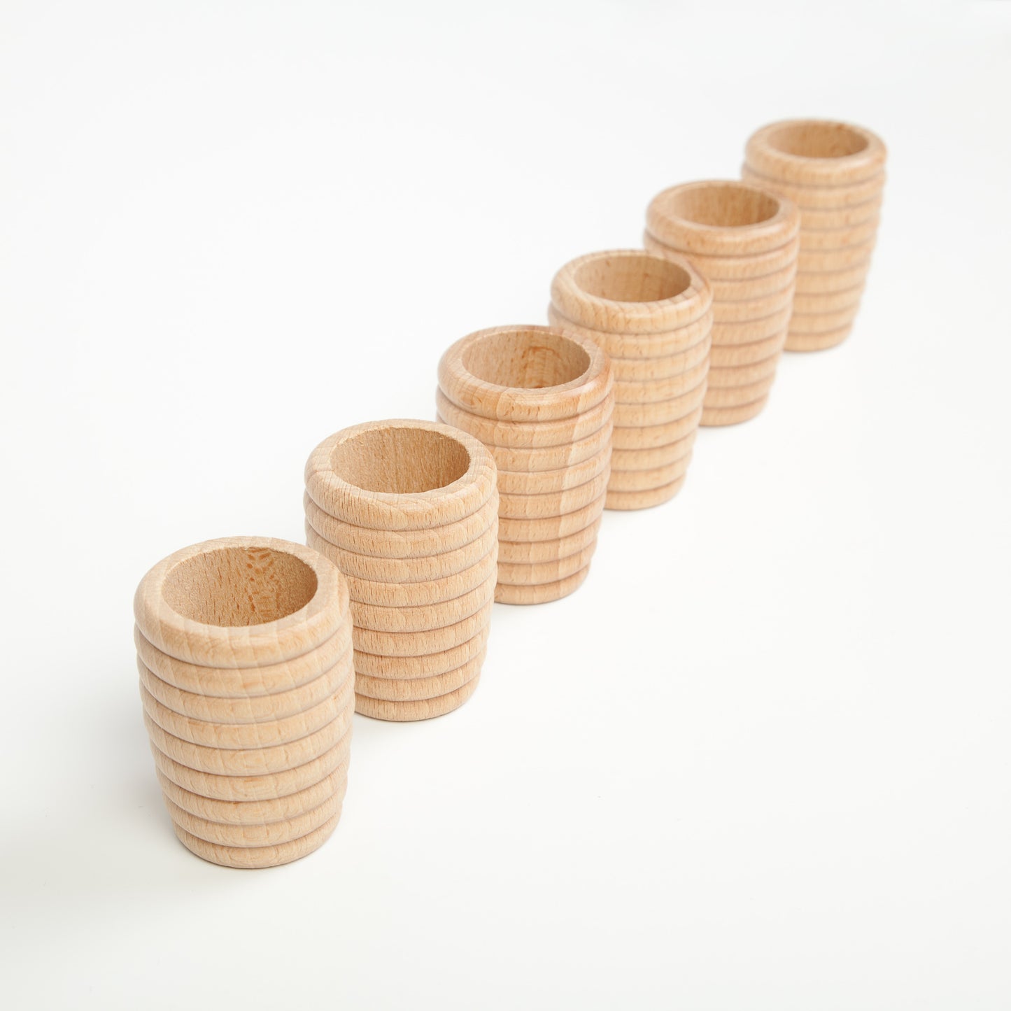 6ハニカムビーカー 白木 6 Honeycomb beakers ◆16-154 グラパット GRAPAT