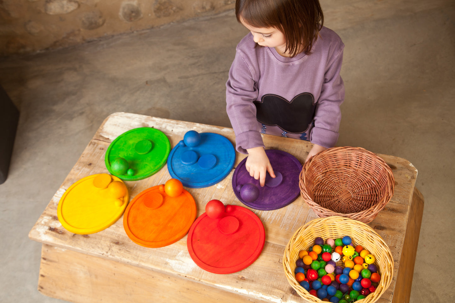 6レインボートレイ (6 Rainbow dishes)◆17-170 グラパット GRAPAT