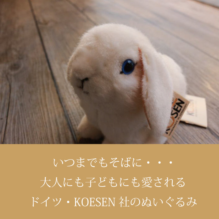 たれ耳うさぎの子・白 ケーセン社(ドイツ)