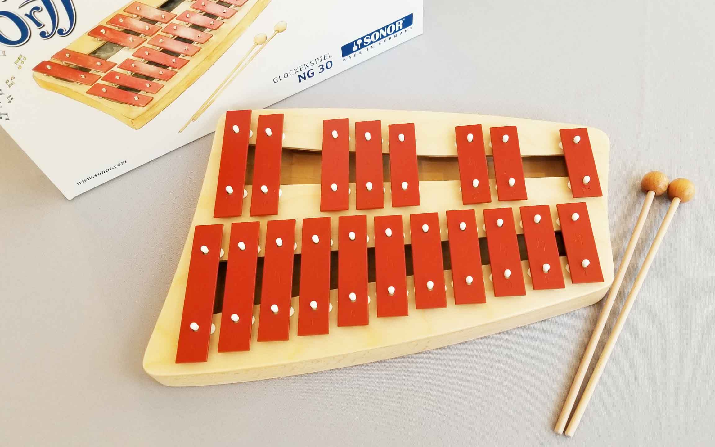 音楽SONOR メタルフォン2段 鉄琴 NG30 Glockenspiel - 打楽器