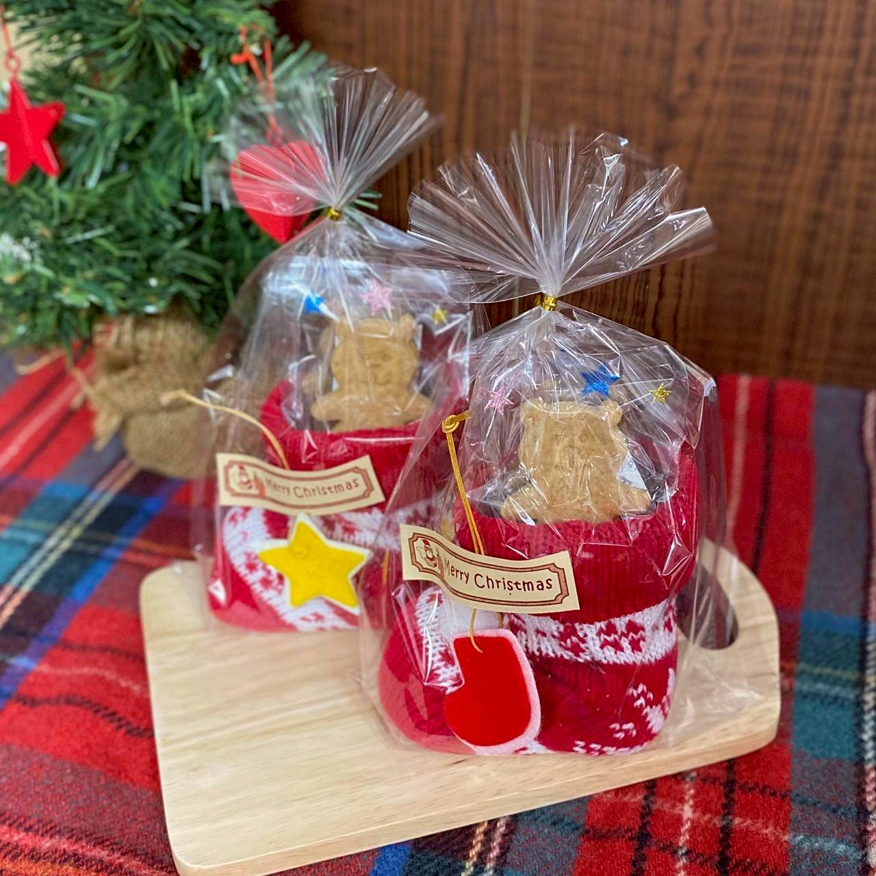 NEW！【2025クリスマス限定】【クリスマス限定】くまさんブーツ　LoccoLocoおやつ工房  卵なし 乳製品なし 卵不使用 乳製品不使用 クッキー ギフト 日本製