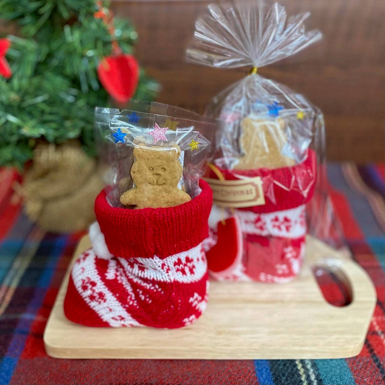 NEW！【2025クリスマス限定】【クリスマス限定】くまさんブーツ　LoccoLocoおやつ工房  卵なし 乳製品なし 卵不使用 乳製品不使用 クッキー ギフト 日本製