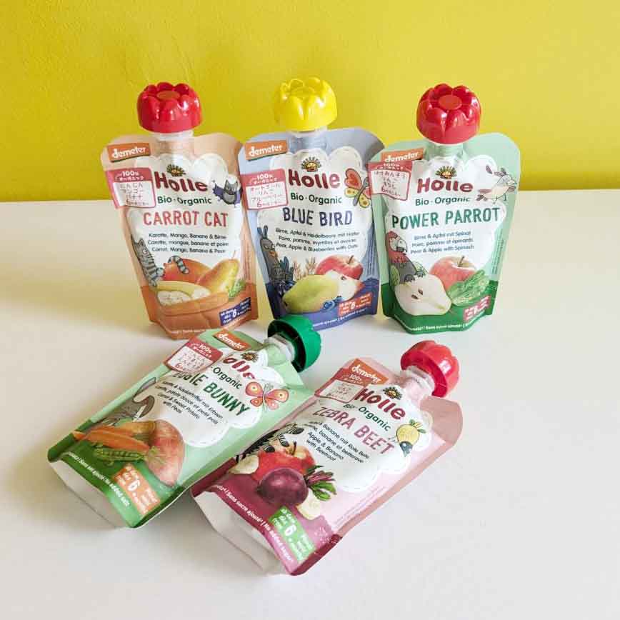 ホレ　【5種類の有機ベビースムージー 特別価格キャンペーン】　離乳食　Holle 【乳児用企画適用食品】　6カ月～（スイス）