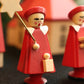 赤い聖歌隊と教会 クリスマスオーナメント ドイツ 木製　ザイフェン