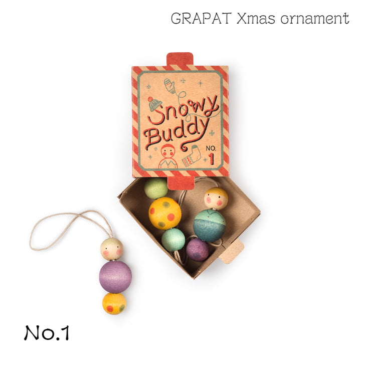 【No.1 Snowy Buddy】クリスマスオーナメント　グラパット Grapat　gpt24-263