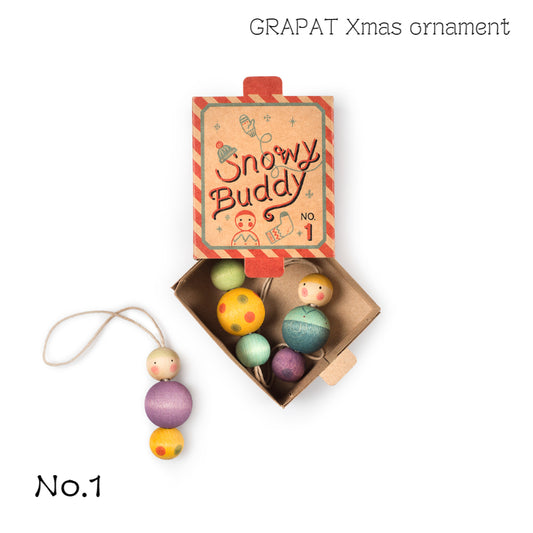 【No.1 Snowy Buddy】クリスマスオーナメント　グラパット Grapat　gpt24-263