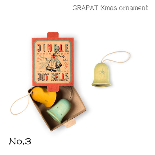 【No.3 Jingle Joy Bells】クリスマスオーナメント  グラパット  Grapat　gpt24-265