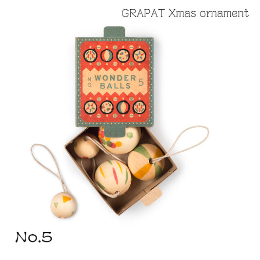 【No.5 Wonder Balls】クリスマスオーナメント  グラパット Grapat　gpt24-267