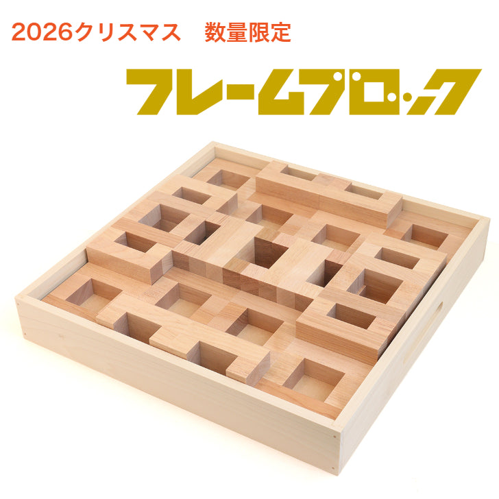 【10月24日から予約受付開始】フレームブロック  2026年クリスマス限定 【12月発送予定】童具館  217010 WAKU-BLOCK45