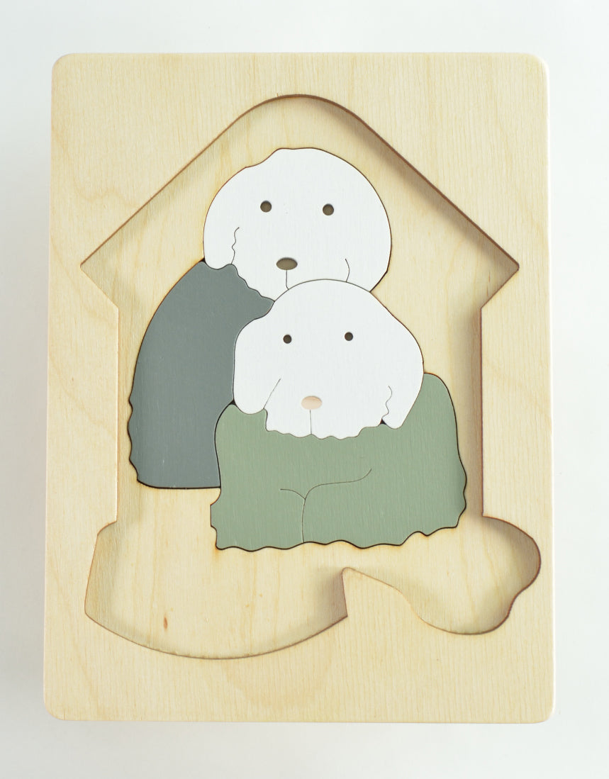 2重パズル・いぬ小屋 GL8242　ジョージ ラック パズル