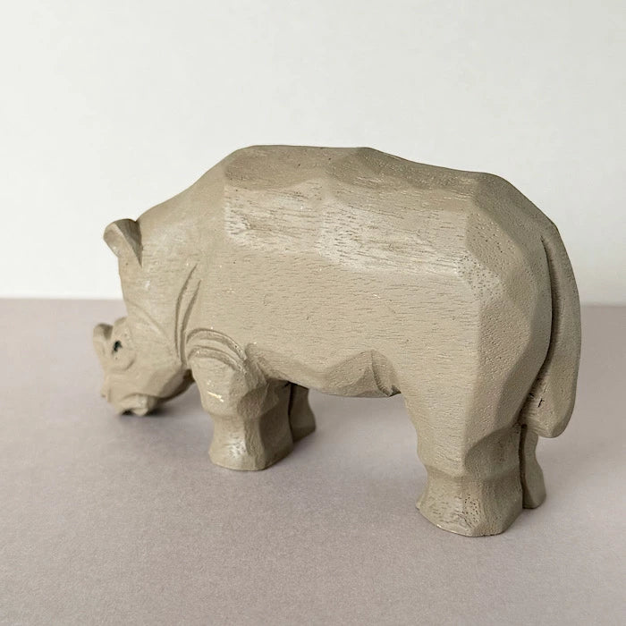 【wudimals サイ】ウディマル 40456  木製 動物 ウディマル オブジェ フィギュア  インテリア