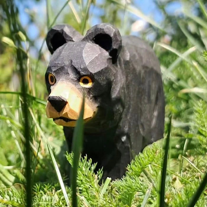 【wudimals ブラックベア】ウディマル 40490  木製 動物 ウディマル オブジェ フィギュア  インテリア