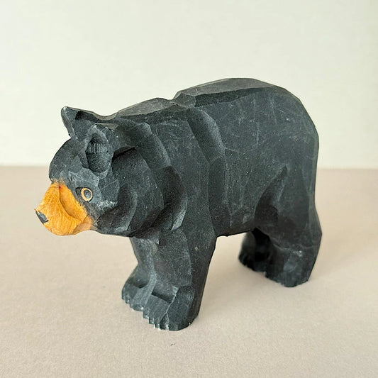 【wudimals ブラックベア】ウディマル 40490  木製 動物 ウディマル オブジェ フィギュア  インテリア