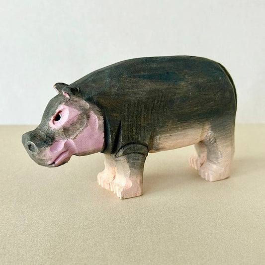 【wudimals カバ】ウディマル 40457  木製 動物 ウディマル オブジェ フィギュア  インテリア