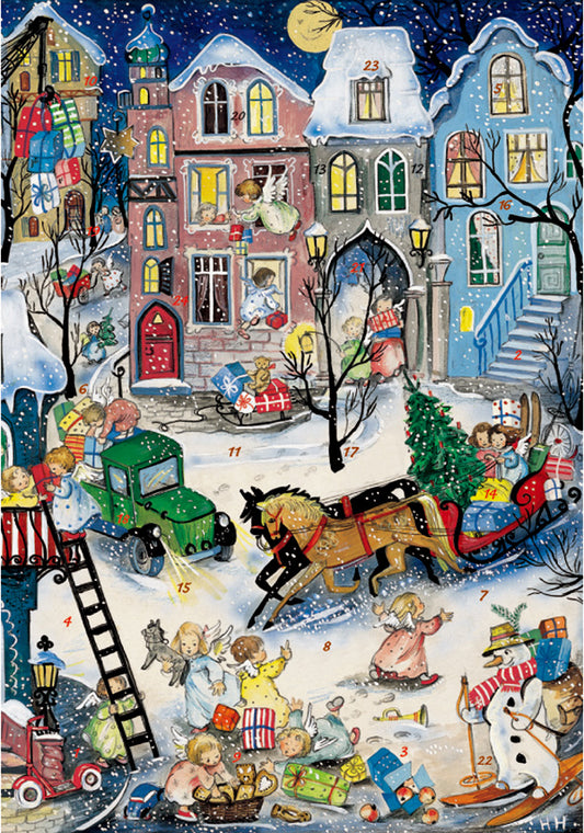 馬そり　［アドベントカレンダー］ KV0097 アドベントカレンダー クリスマス