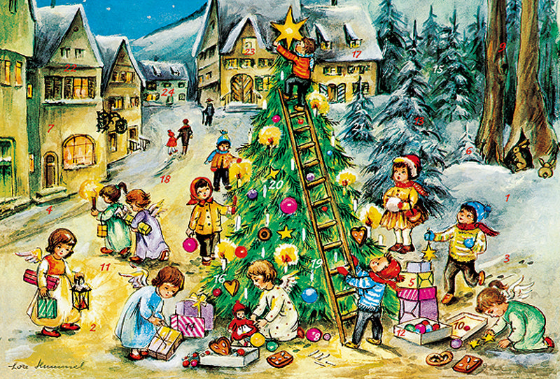 飾りつけ　［アドベントカード］ KV12292 アドベントカレンダー クリスマス KORSCH VERLAG コルシュ社 ドイツ