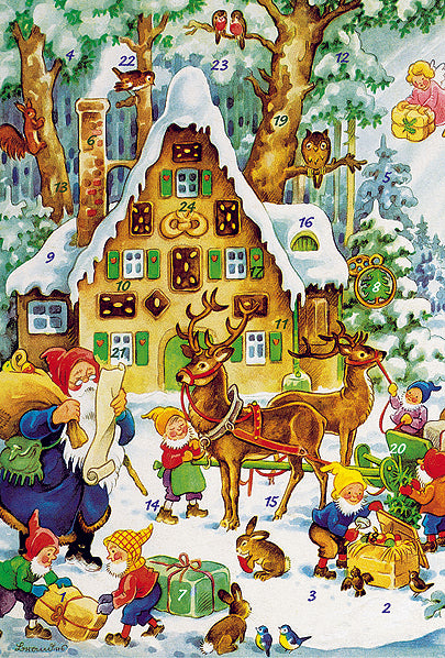 お菓子の家　［アドベントカード］ KV12313 アドベントカレンダー クリスマス KORSCH VERLAG コルシュ社 ドイツ