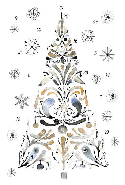 ホワイトツリー　［アドベントカード］ KV12497 アドベントカレンダー クリスマス KORSCH VERLAG コルシュ社 ドイツ