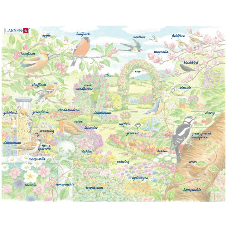 パズル 鳥と花園　60ピース　ラーセン（ノルウェー）