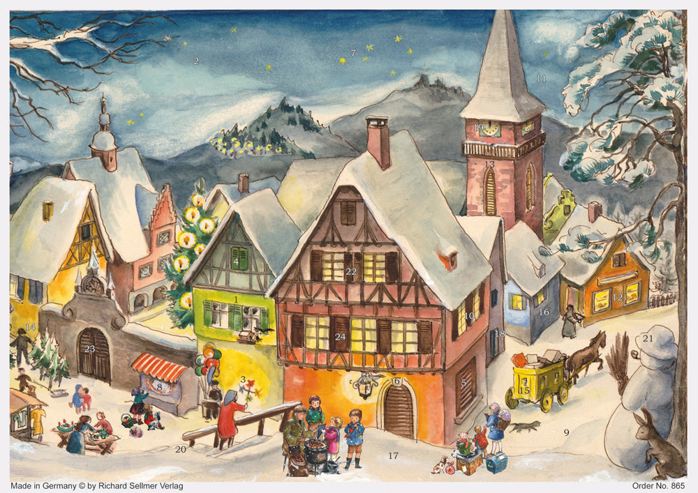 雪の里　［アドベントカレンダー］ RS865 アドベントカレンダー クリスマス RICHARD SELLMER リチャードセルマー社 ドイツ