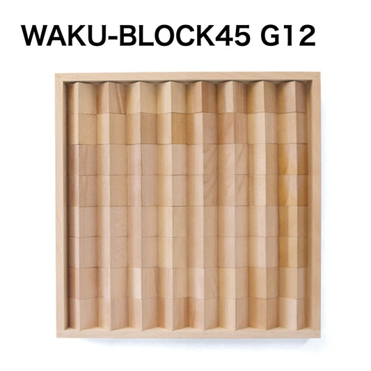 WAKU-BLOCK45 G12【受注品・納期は数カ月】(童具館）