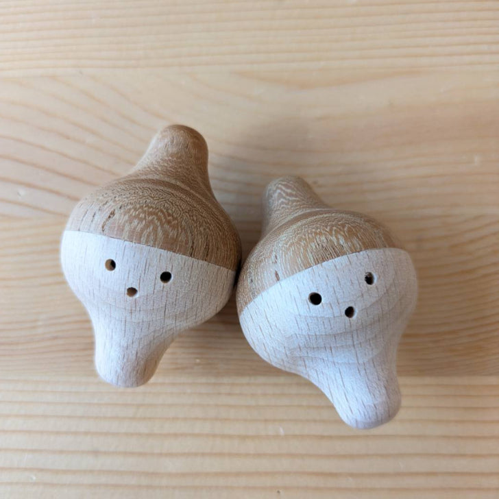 童具館　ベビーセット　さくらんぼ　ねじっこ　たまゆら　ぽこ さくらんぼ カラー （童具館） – 木のおもちゃ専門店ゆうぼ