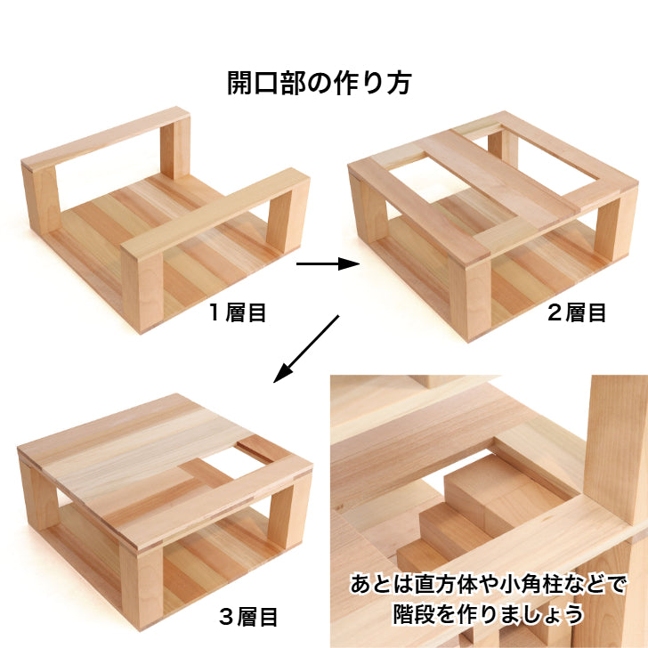 2025年クリスマス・予約】WAKU-BLOCK45 G100 B 童具館 積み木 長