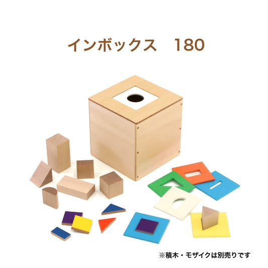 【在庫あり・即納】インボックス180 童具館　数量限定 型はめ 穴落とし 積木　210019