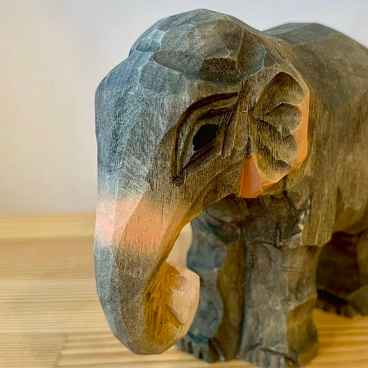 【wudimals アジアゾウ】　ウディマル 40487  木製 動物 ウディマル オブジェ フィギュア  インテリア