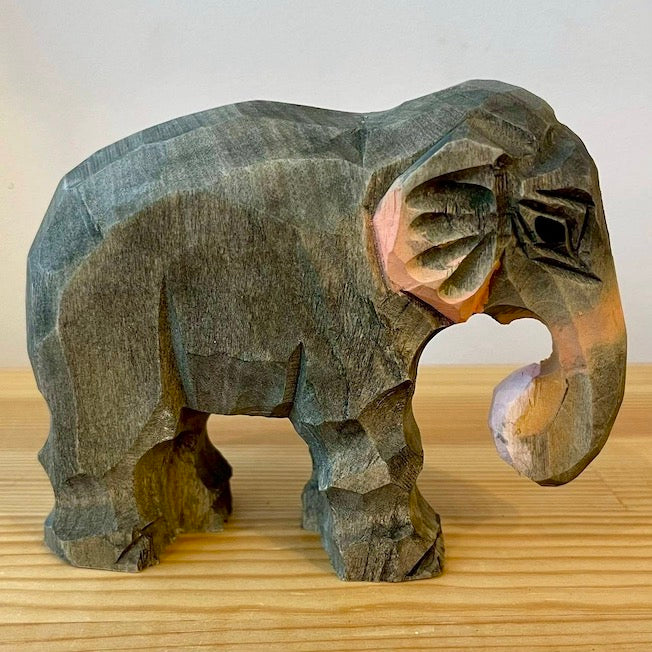 【wudimals アジアゾウ】　ウディマル 40487  木製 動物 ウディマル オブジェ フィギュア  インテリア