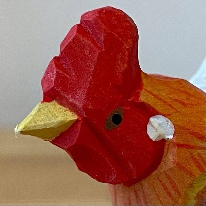 【wudimals オンドリ】ウディマル 40601  木製 動物 ウディマル オブジェ フィギュア  インテリア