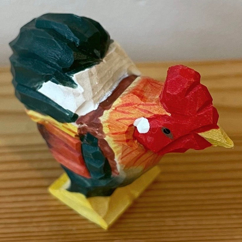 【wudimals オンドリ】ウディマル 40601  木製 動物 ウディマル オブジェ フィギュア  インテリア