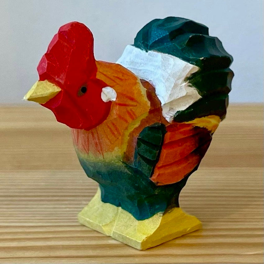 【wudimals オンドリ】ウディマル 40601  木製 動物 ウディマル オブジェ フィギュア  インテリア