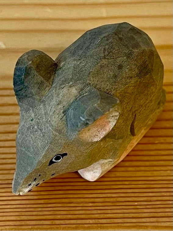 【wudimals ネズミ】ウディマル 40606  木製 動物 ウディマル オブジェ フィギュア  インテリア