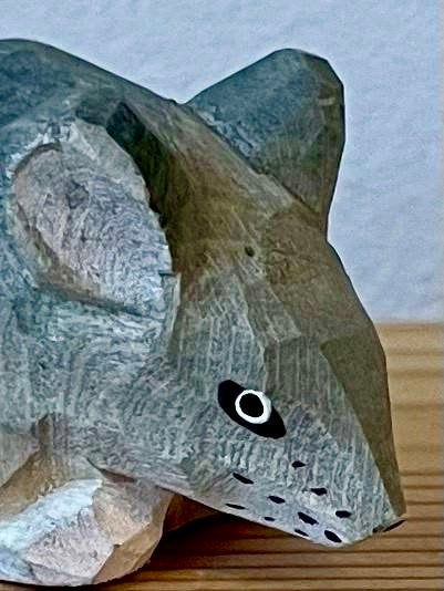 【wudimals ネズミ】ウディマル 40606  木製 動物 ウディマル オブジェ フィギュア  インテリア